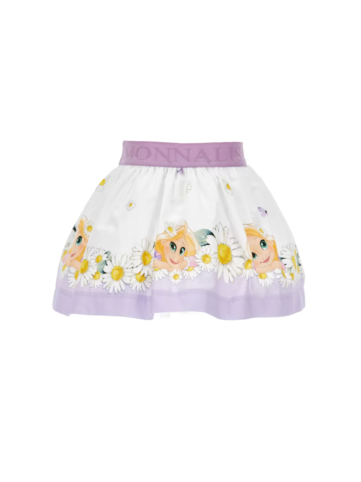 Monnalisa Rapunzel and daisy poplin skirt- Skirts | Clothing