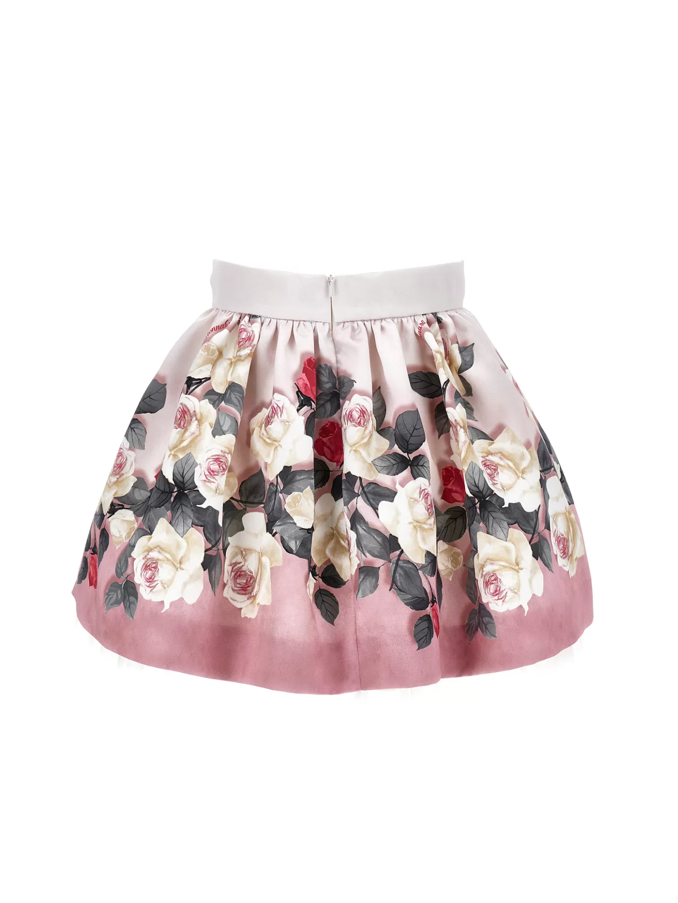 Monnalisa Rose Mikado skirt- Skirts | Clothing