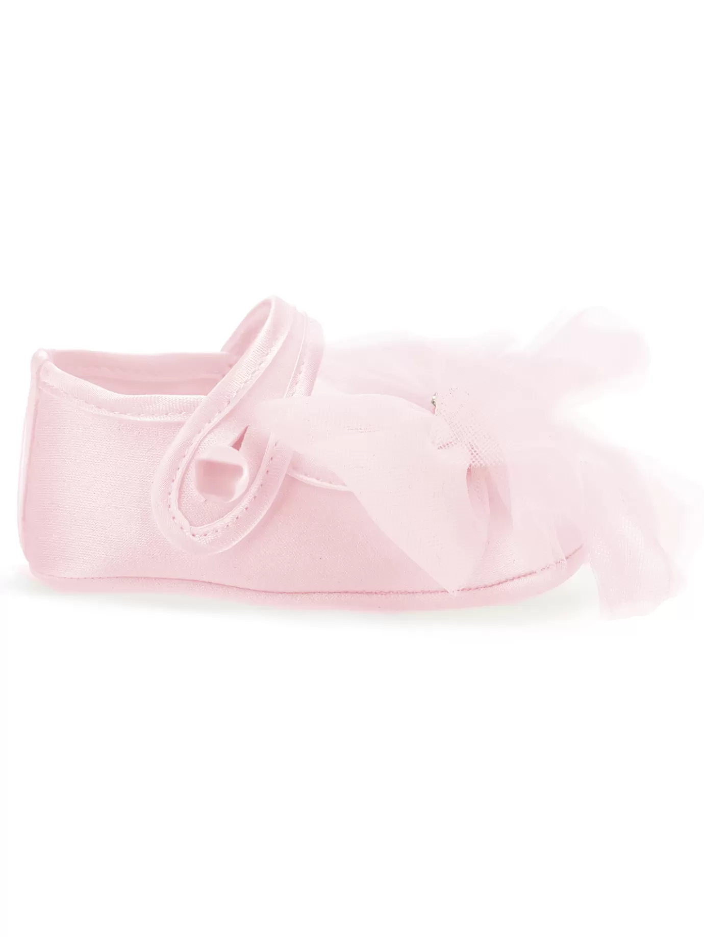 Monnalisa Satin ballet flats with maxi bow- Pre-walker Shoes | Shoes