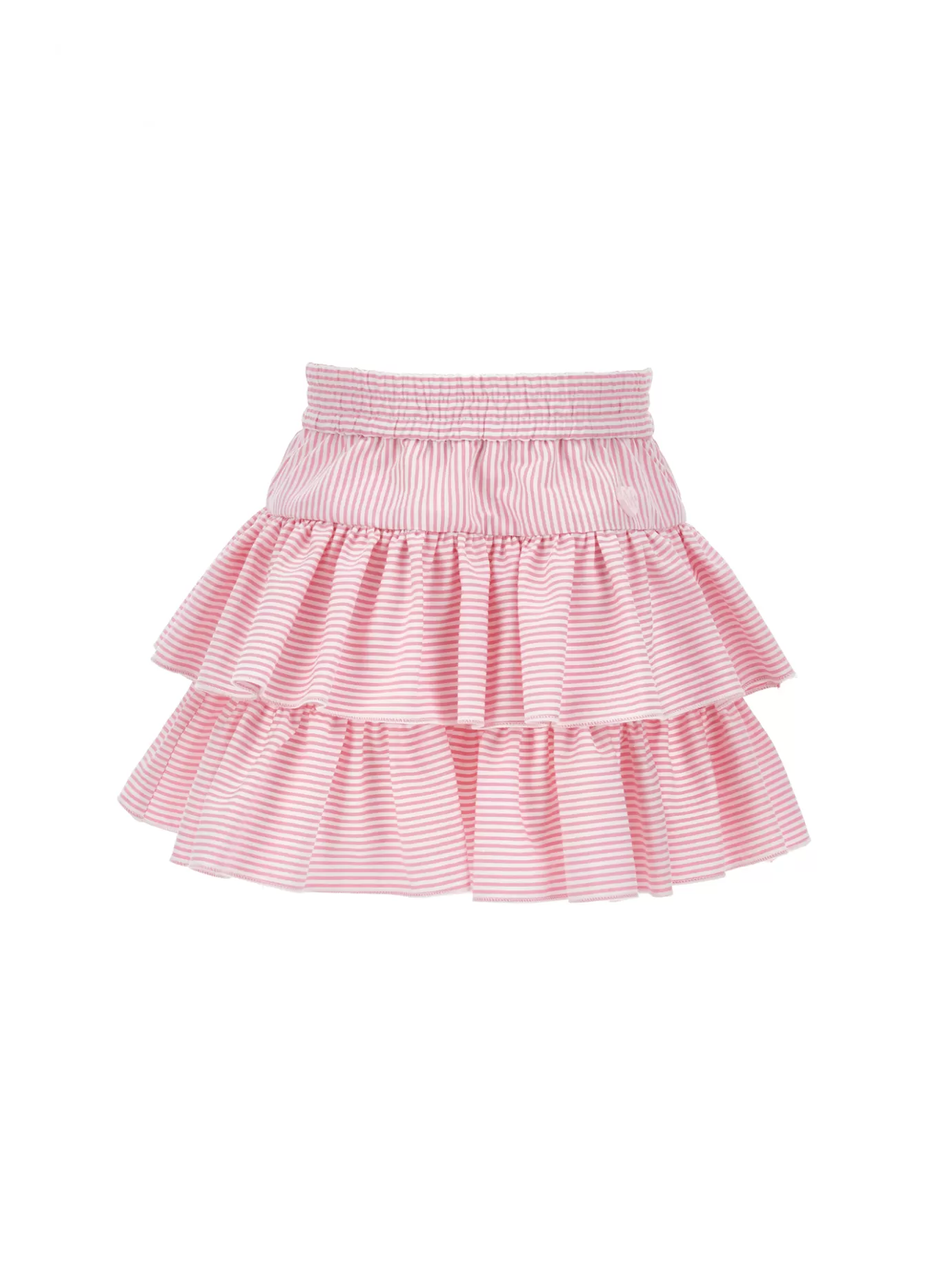 Monnalisa Skirt with flounces in striped fabric- Skirts | Clothing