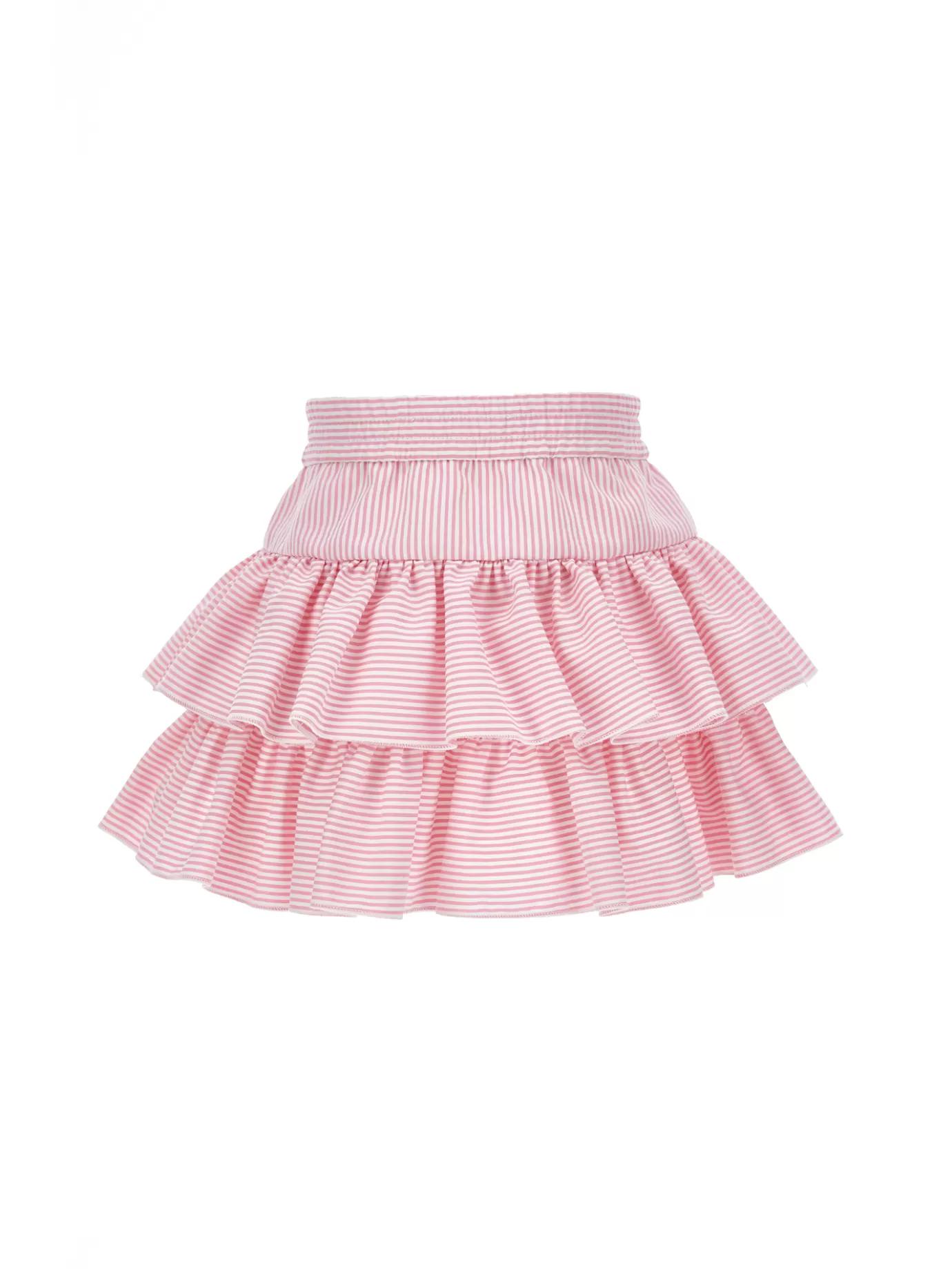 Monnalisa Skirt with flounces in striped fabric- Skirts | Clothing