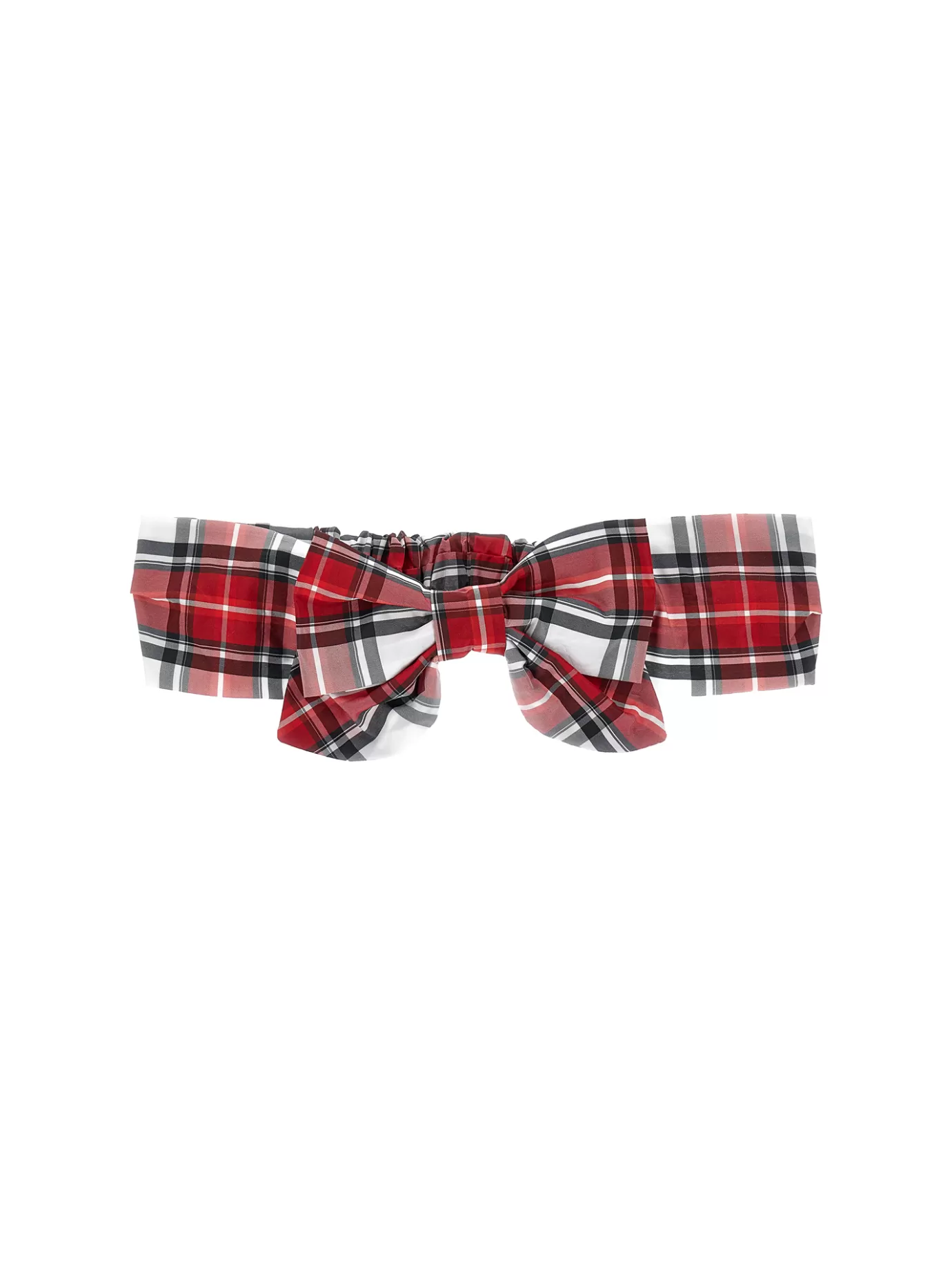 Monnalisa Tartan taffeta headband- Hair Accessories | Accessories