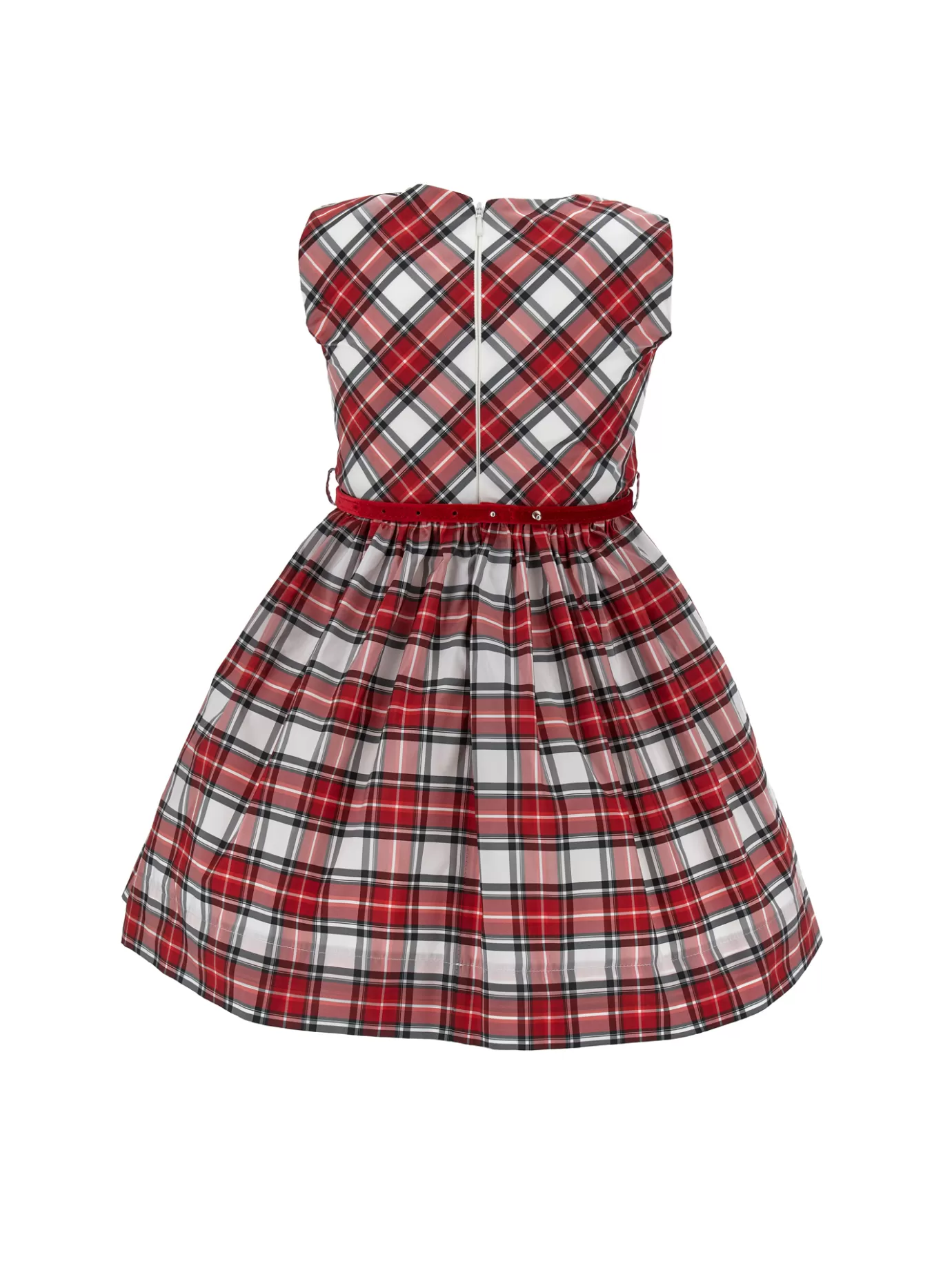 Monnalisa Tartan taffeta pinafore dress- Dresses&jumpsuits | Clothing