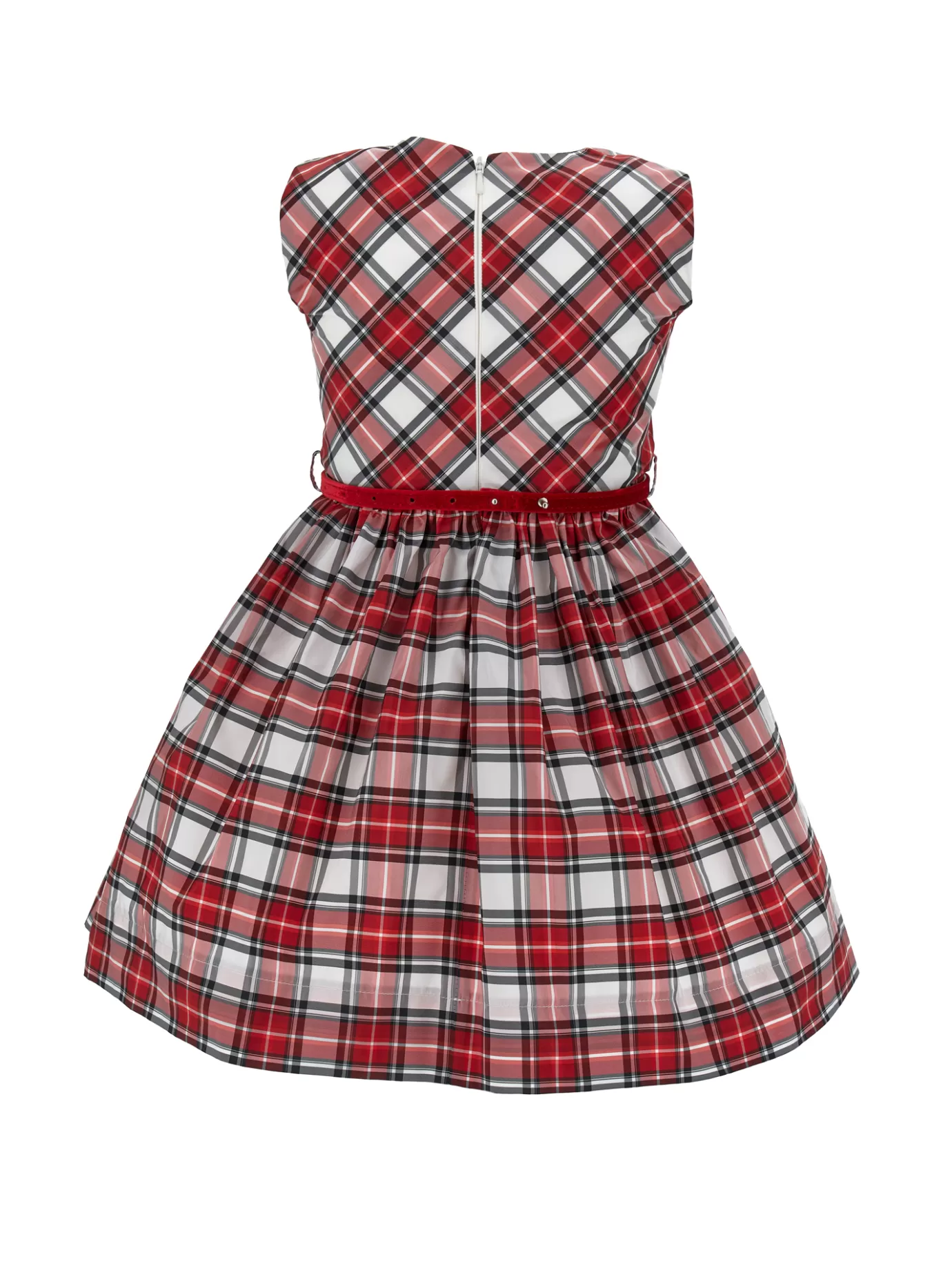 Monnalisa Tartan taffeta pinafore dress- Dresses&jumpsuits | Clothing