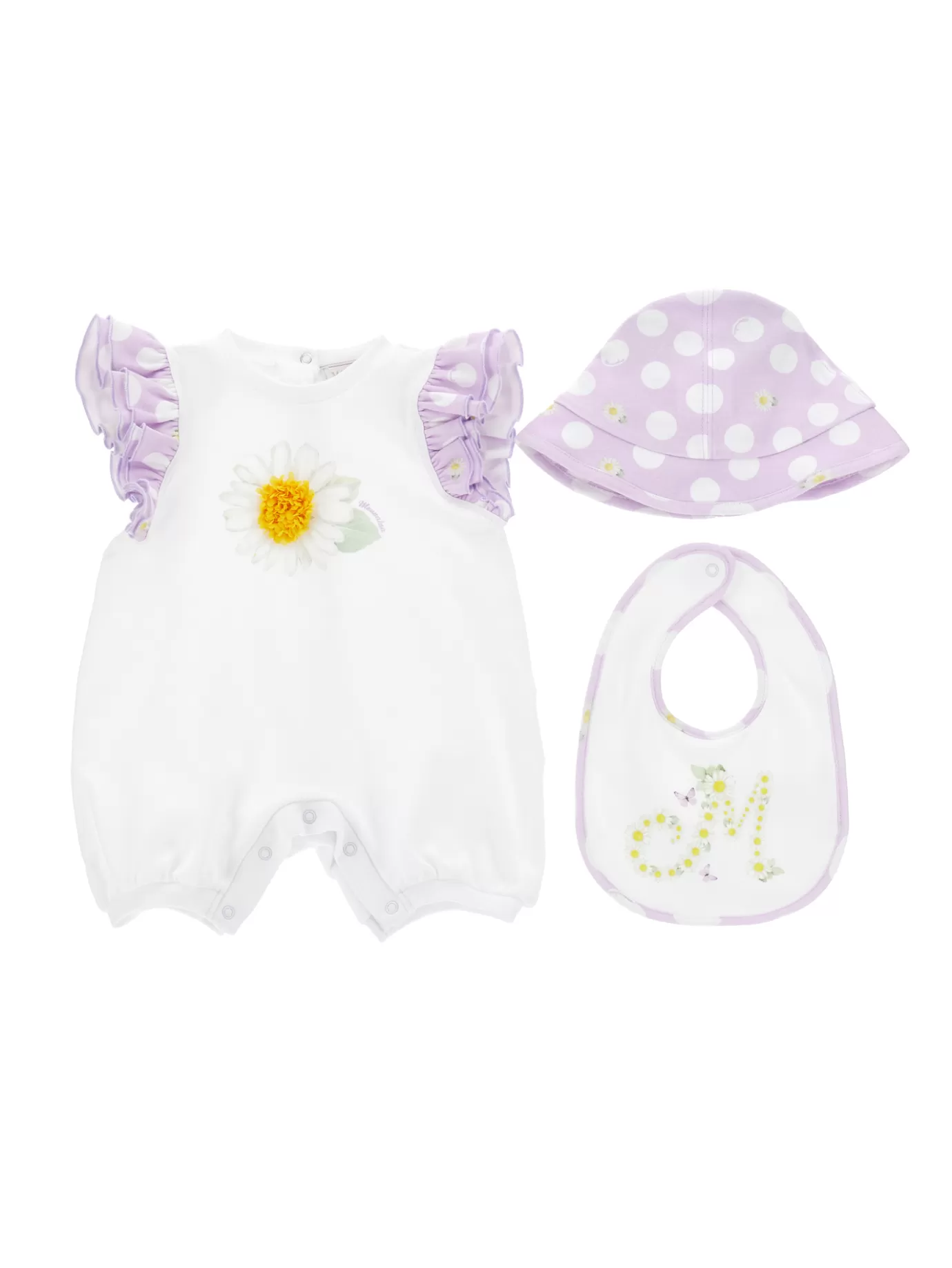 Monnalisa Three-piece summer time set- Newborn