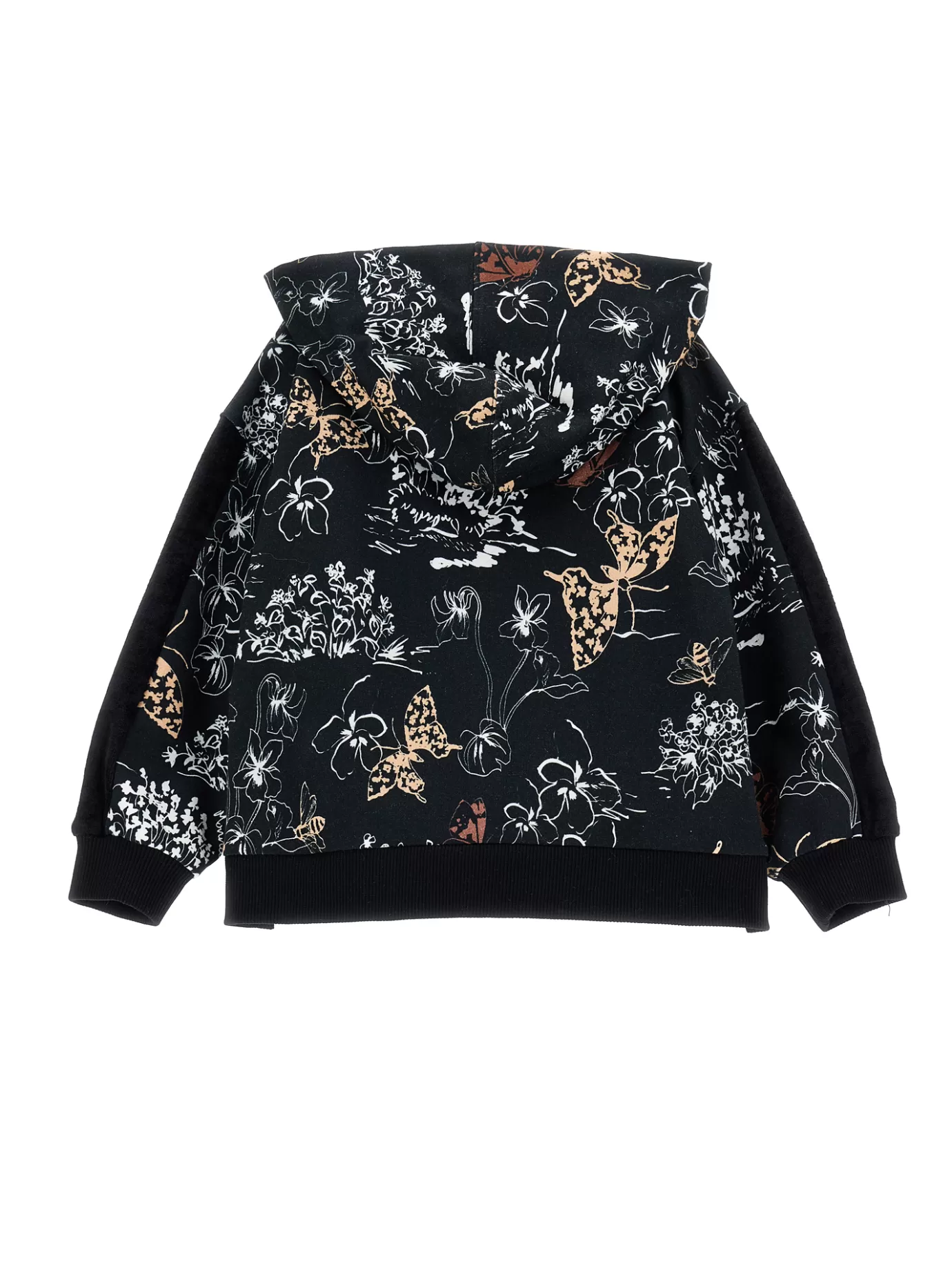 Monnalisa Toile de Jouy zip-up hoodie- Cardigans&sweaters | Cardigans&sweaters