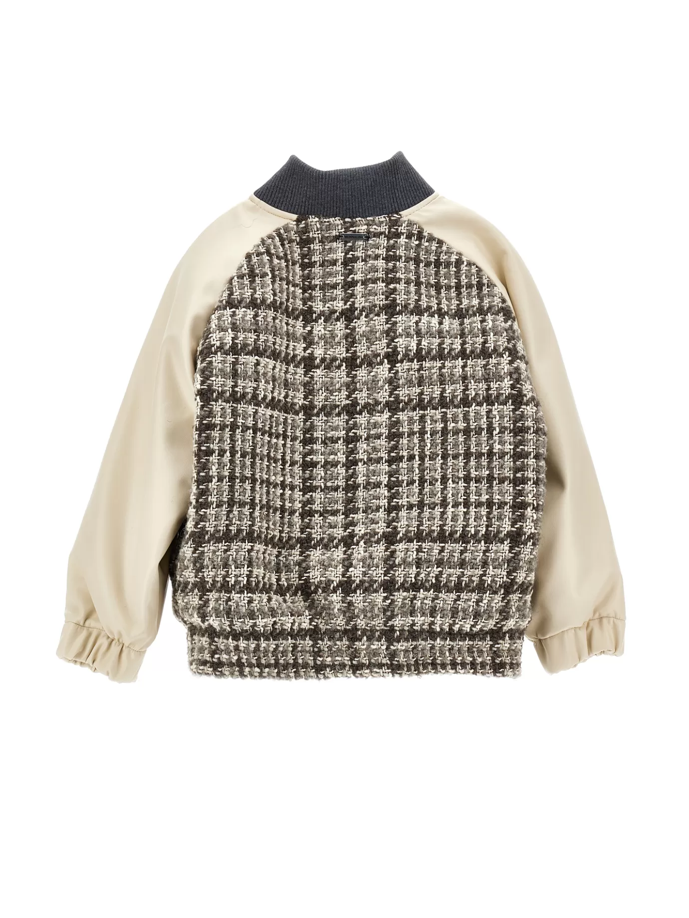 Monnalisa Tweed bomber jacket-BOY Coats&jackets | Clothing