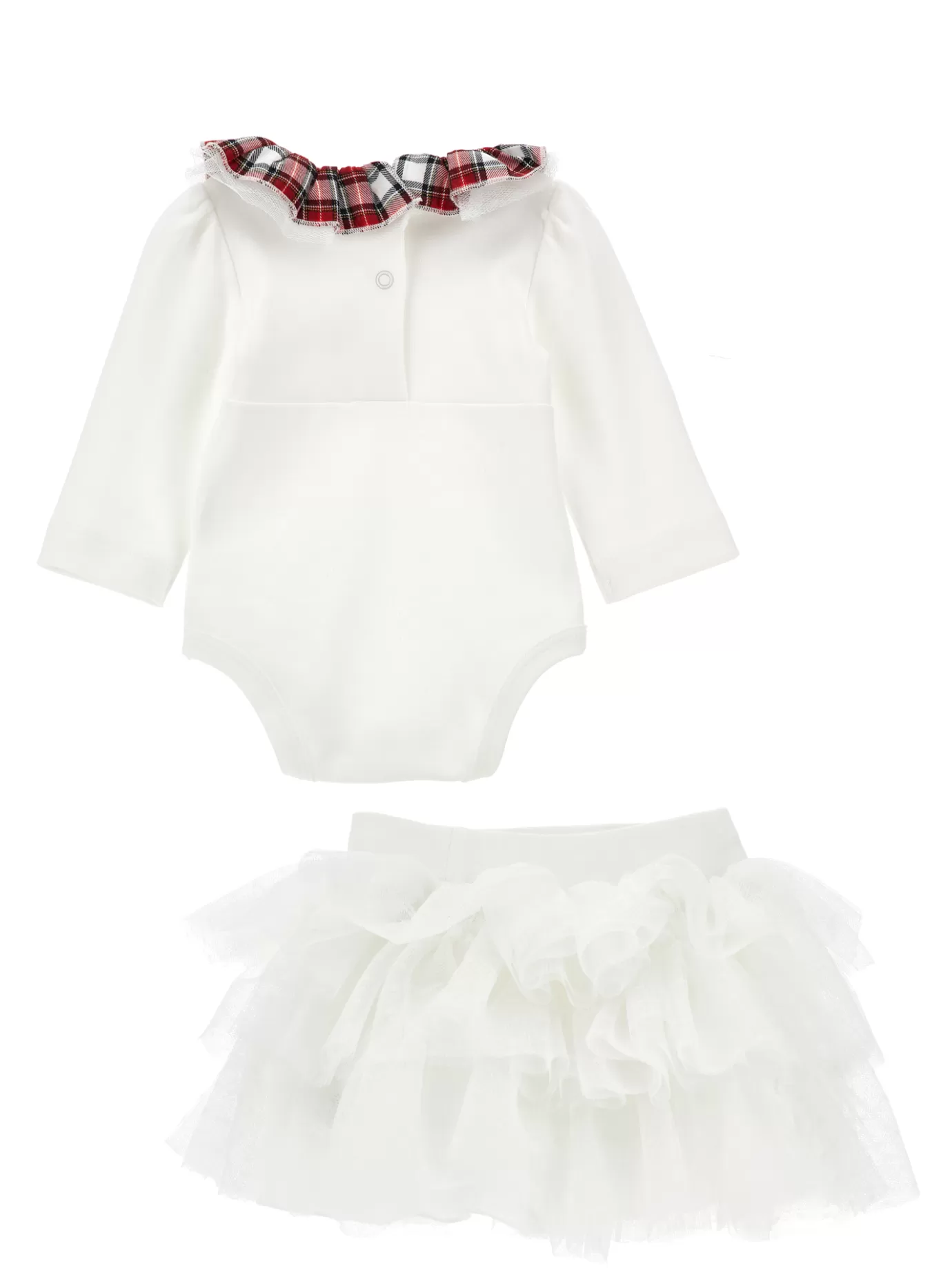 Monnalisa Two-piece bodysuit and skirt set- Newborn