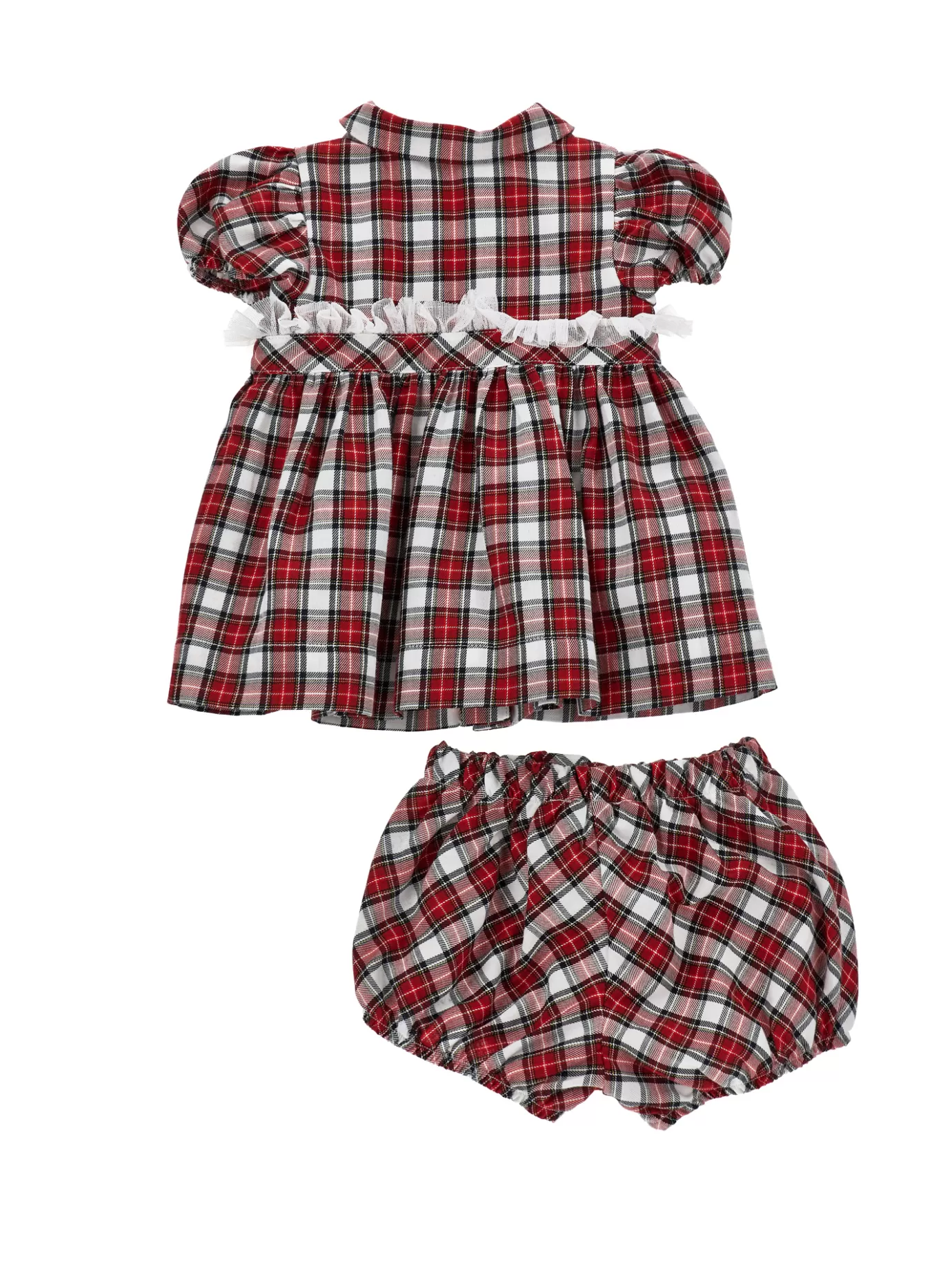 Monnalisa Two-piece tartan set- Newborn