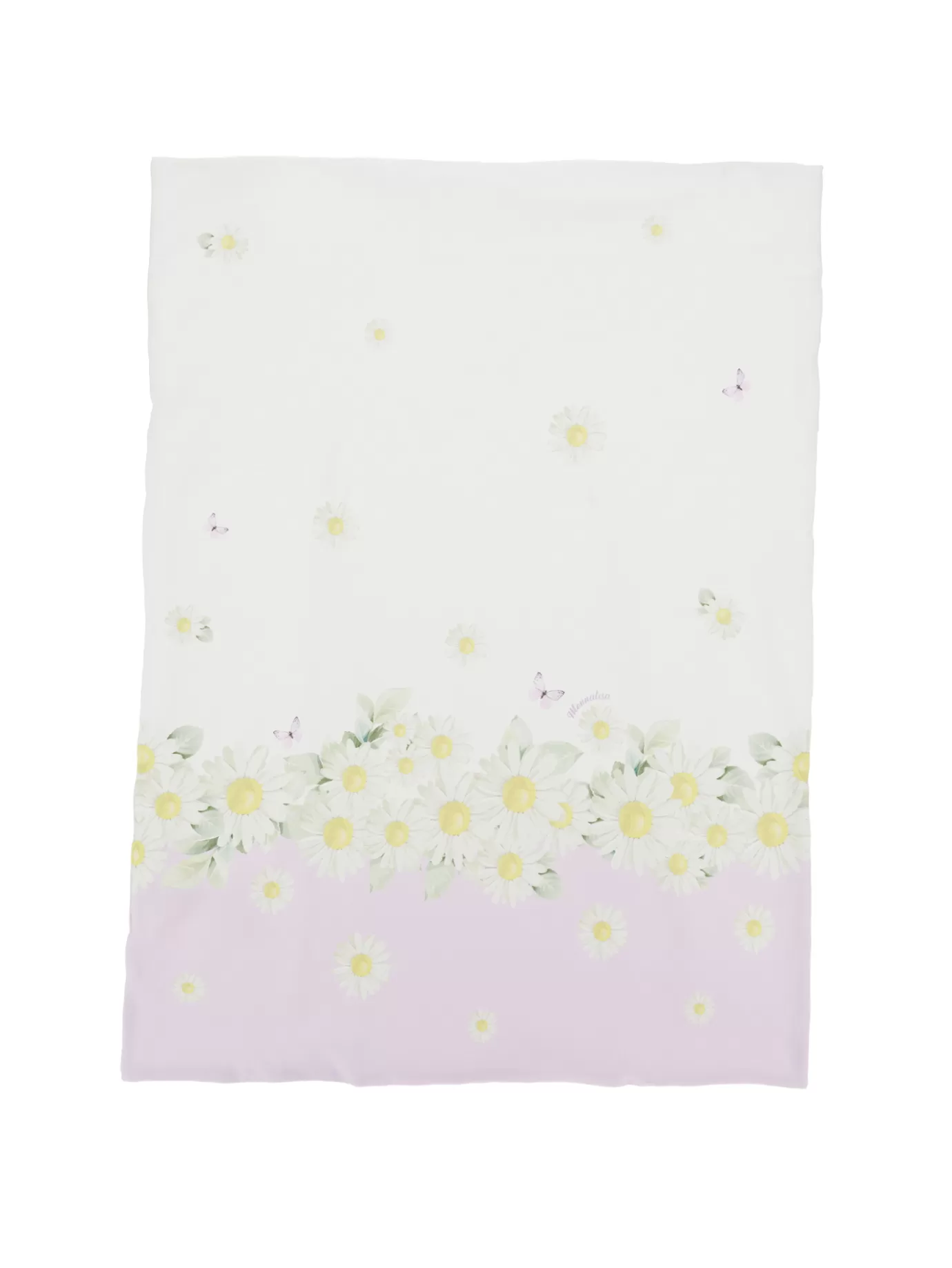 Monnalisa Two-tone daisy print blanket- Newborn