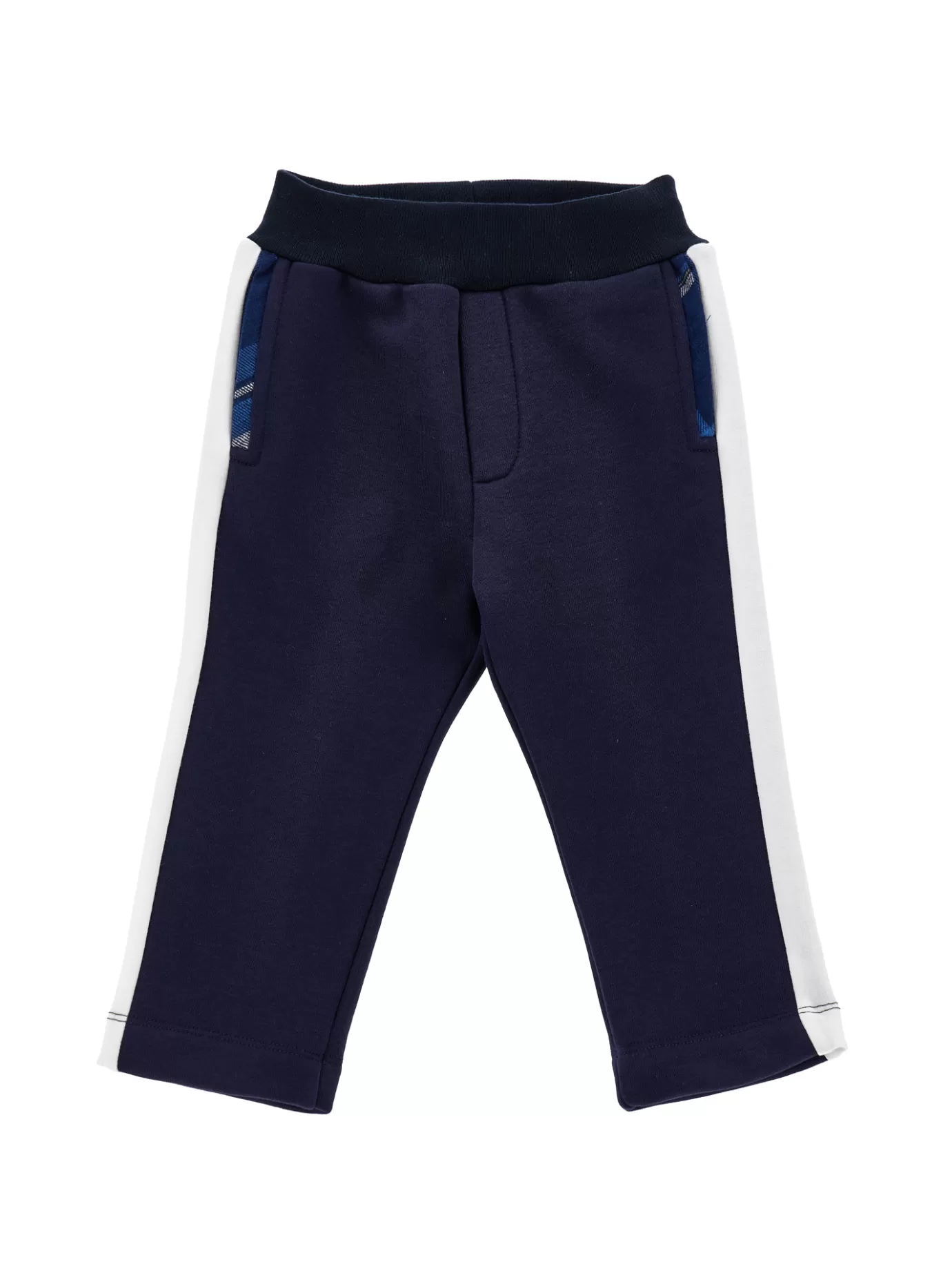 Monnalisa Two-tone fleece trousers-BOY Pants | Clothing