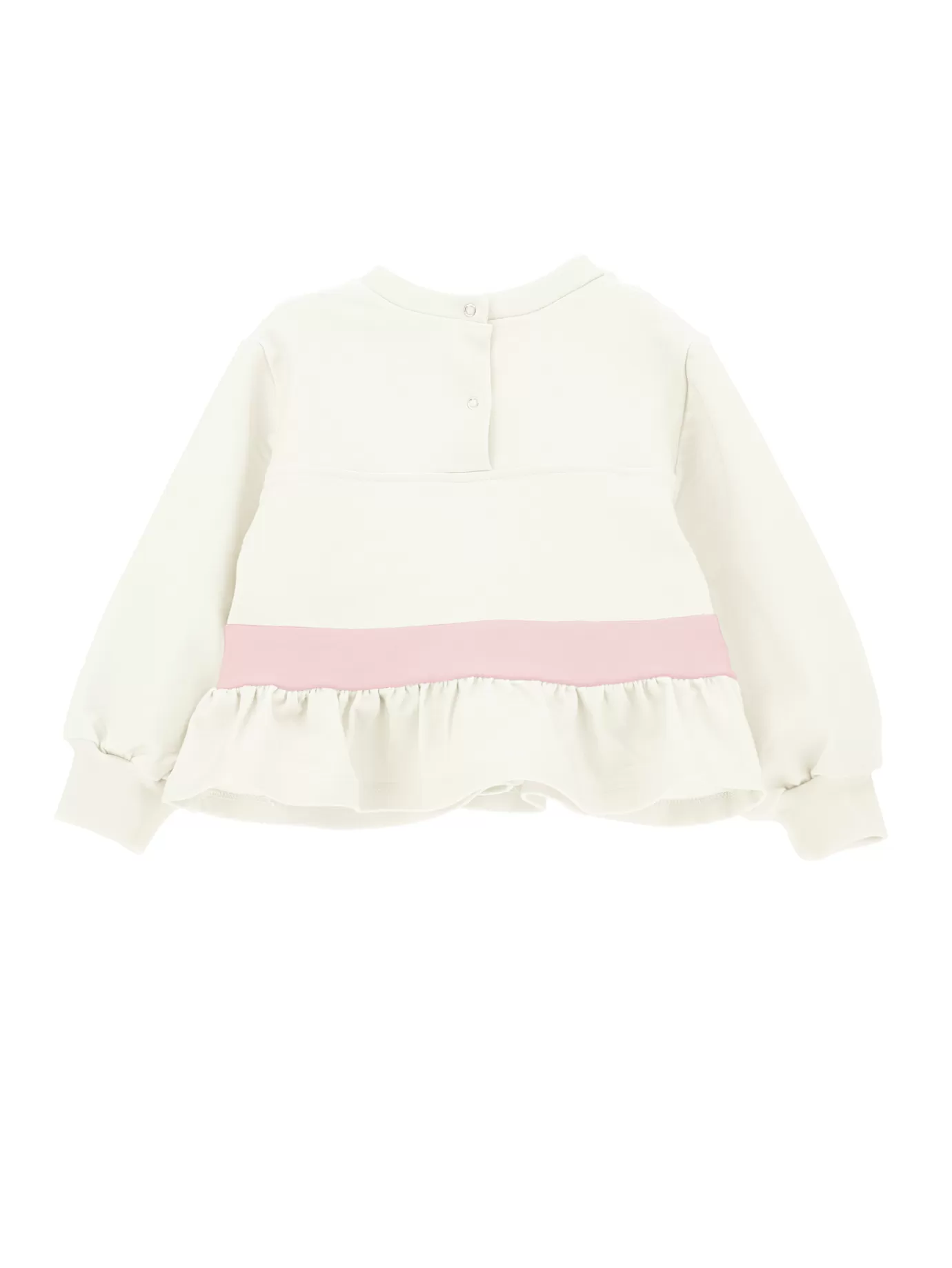 Monnalisa Two-tone sweatshirt with bow- Cardigans&sweaters | Cardigans&sweaters