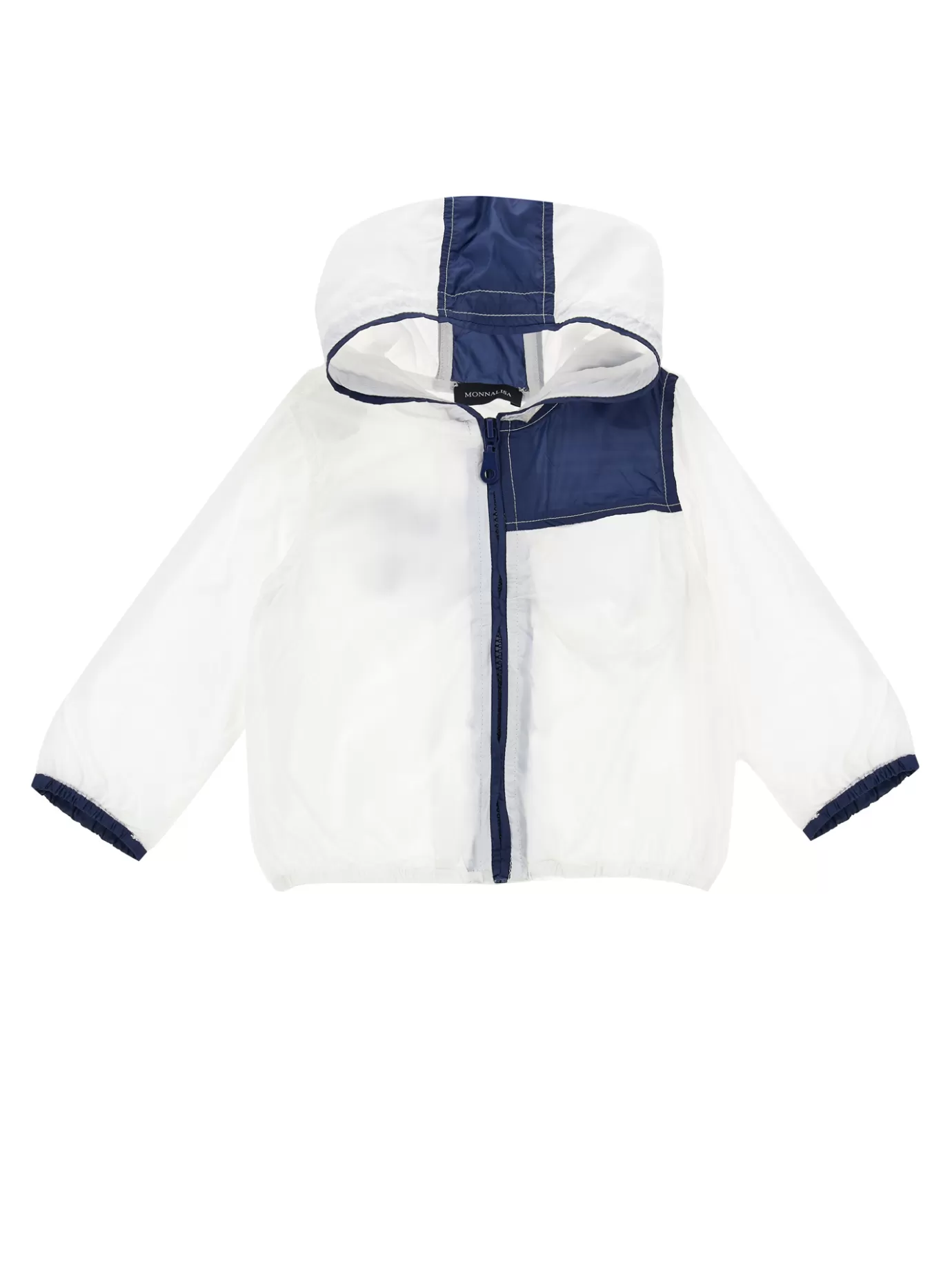 Monnalisa Two-tone windproof jacket with hood-BOY Coats&jackets | Clothing