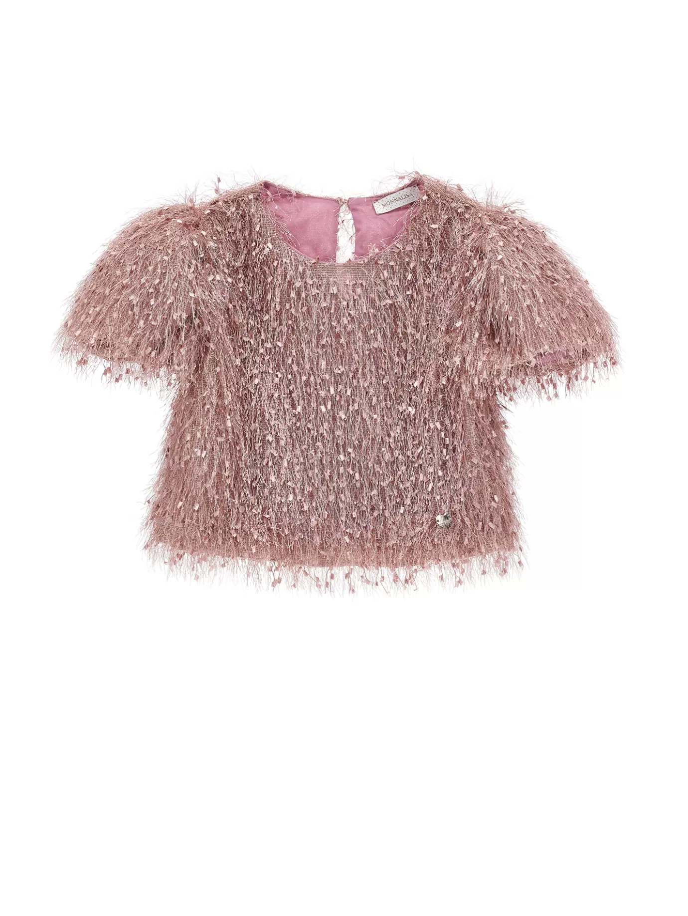 Monnalisa Viscose fringed top- Tops, T-shirts&shirts | Clothing