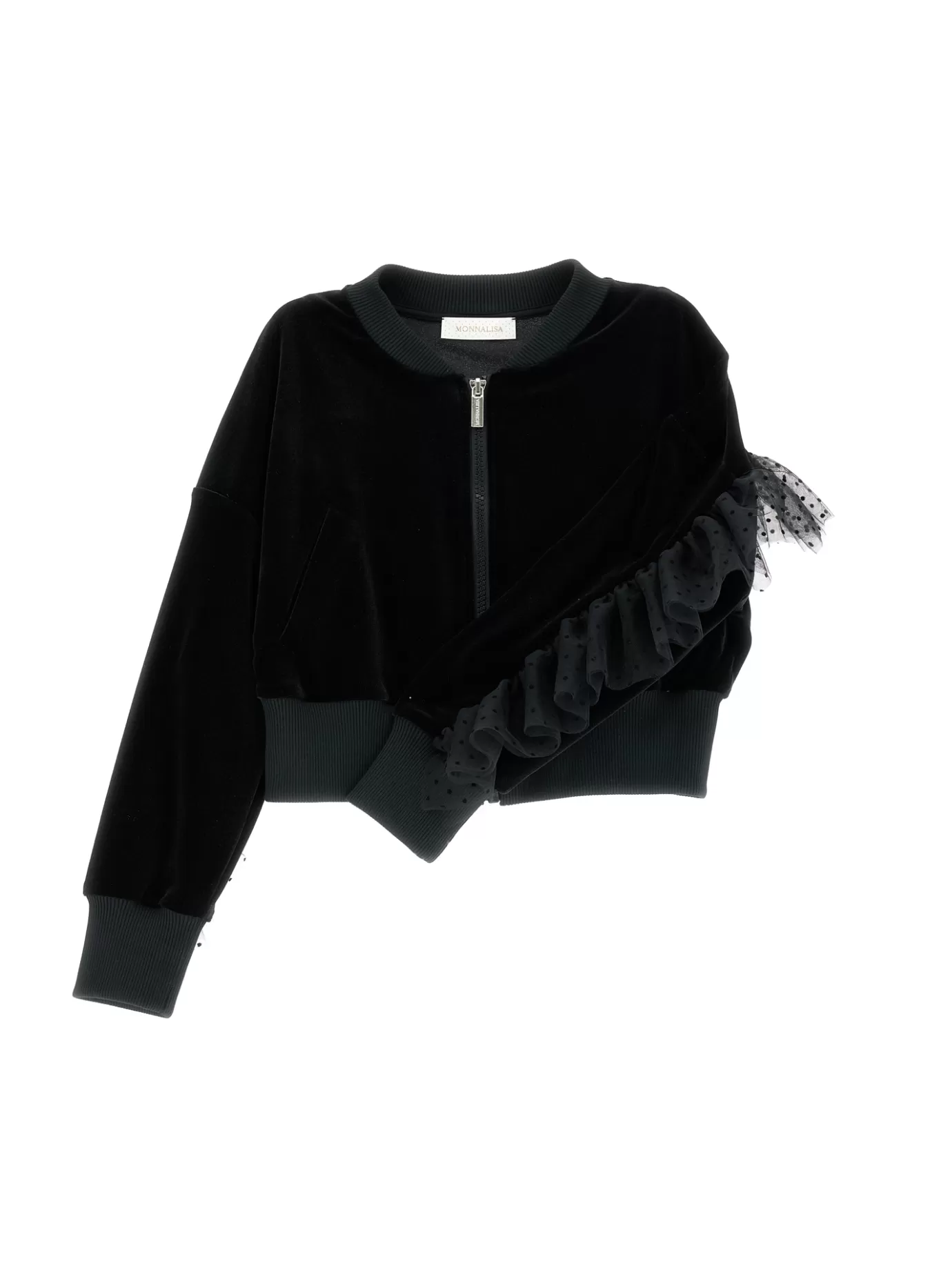 Monnalisa Warp-knit chenille sweatshirt- Cardigans&sweaters | Cardigans&sweaters